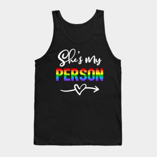 I'm Her Person She's My Person Lesbian Couple Matching Tank Top